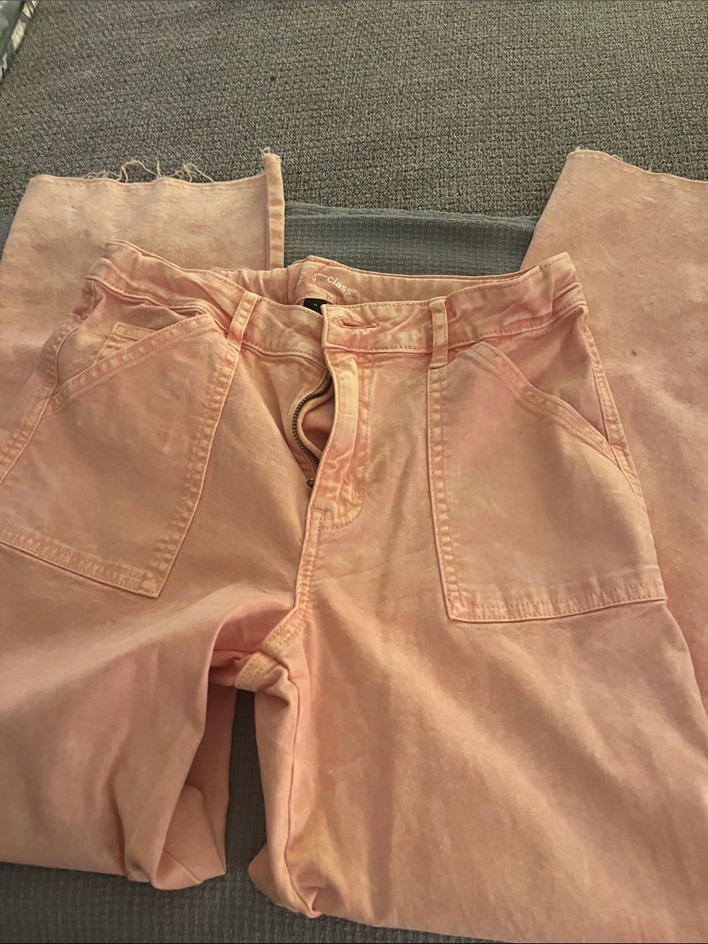 Women’s Pink Tie-Dye Utility Jeans